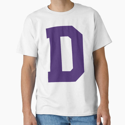 Alphabet Purple D Sports Letter D T-Shirt - Fun Novelty Design Unisex - T-Shirt, Sweatshirt, Hoodie