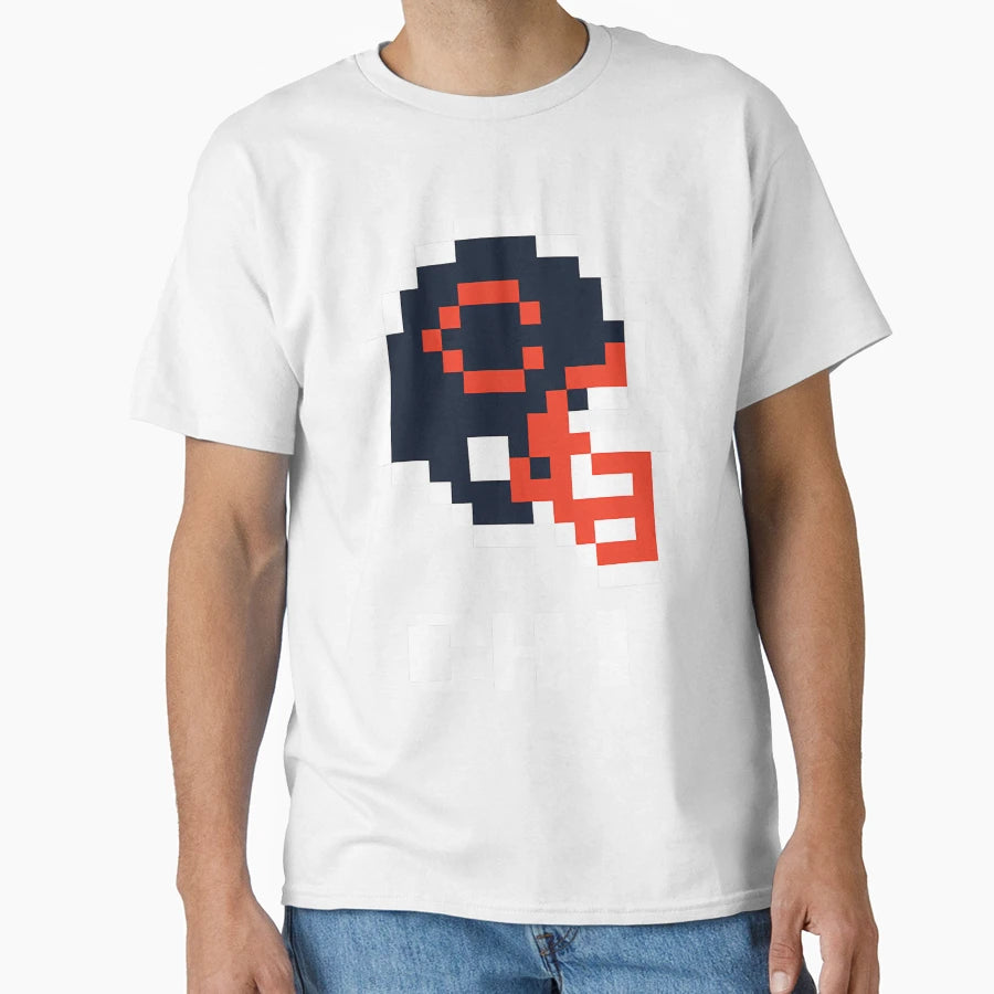 Chicago Bears Tecmo Super Bowl T-Shirt - Custom Art Print Men Women - T-Shirt, Sweatshirt, Hoodie