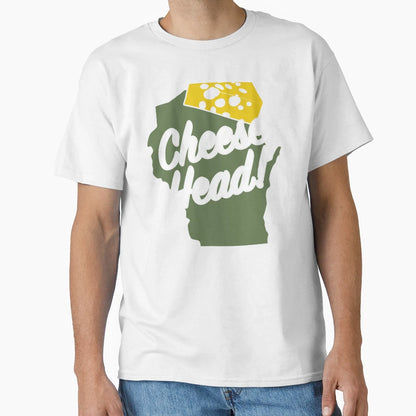 Cheese Head Wisconsin Fun Midwest State T-Shirt - Unique Graphic Men Women - T-Shirt, Sweatshirt, Hoodie