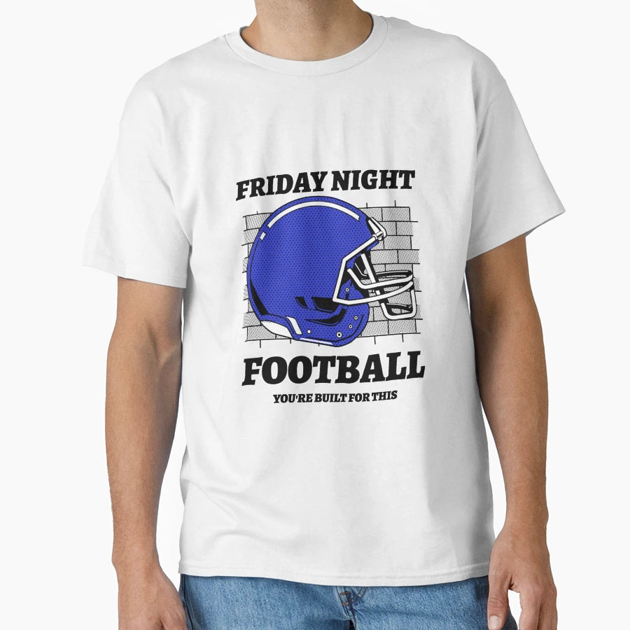 Friday Night Football Blue Helmet T-Shirt - Casual Everyday Wear for Adults - T-Shirt, Sweatshirt, Hoodie