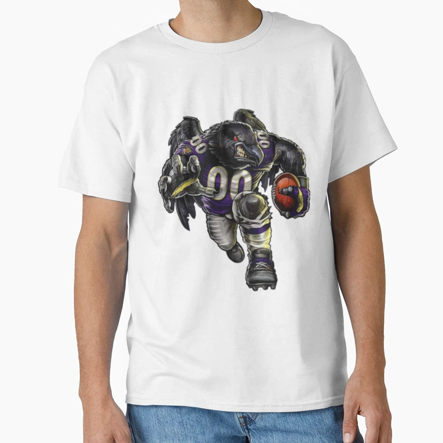 Baltimore Ravens Nfl Mascot T-Shirt - Graphic Print for Adults - T-Shirt, Sweatshirt, Hoodie