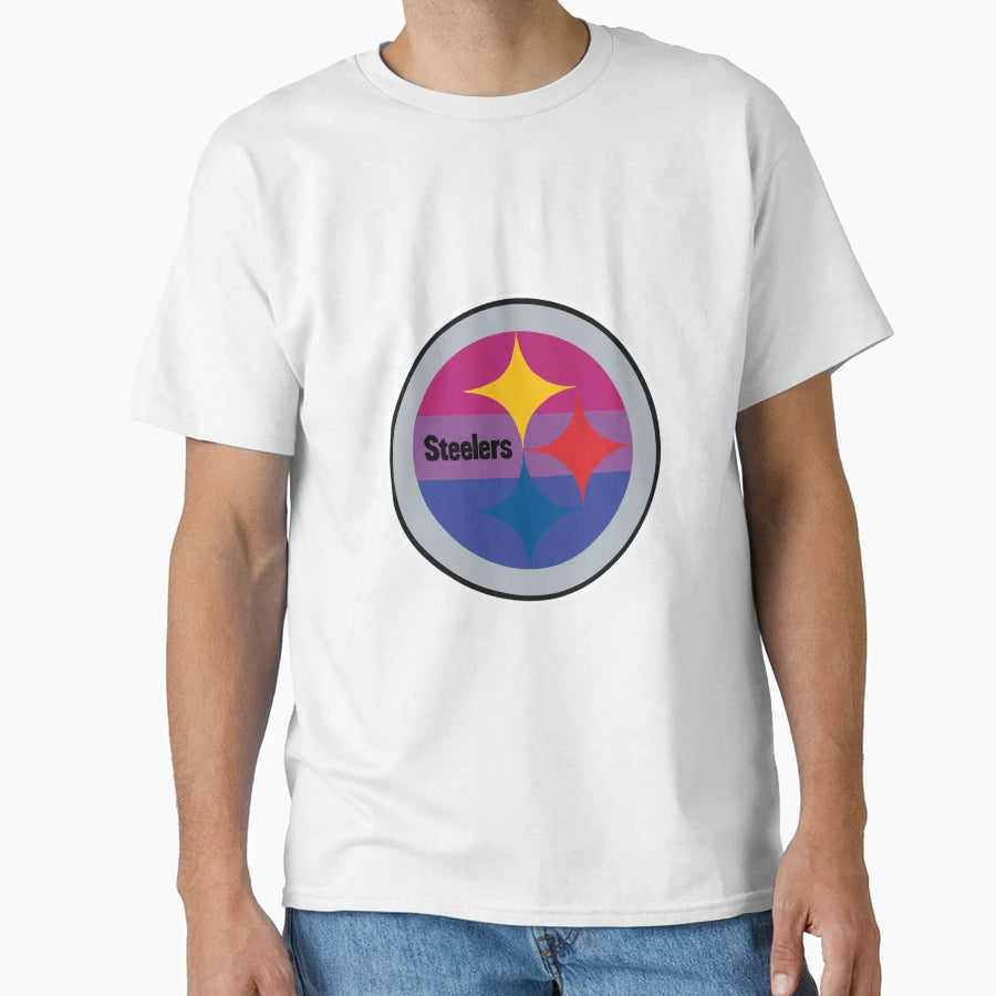 Bisexual Pride Steeler Logo 2 0 T-Shirt - Unique Graphic Men Women - T-Shirt, Sweatshirt, Hoodie