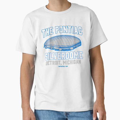 Pontiac Silverdome Detroit Michigan T-Shirt - Aesthetic Graphic Men Women - T-Shirt, Sweatshirt, Hoodie