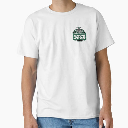 Hippo Jets Logo T-Shirt - Fun Novelty Design Unisex - T-Shirt, Sweatshirt, Hoodie