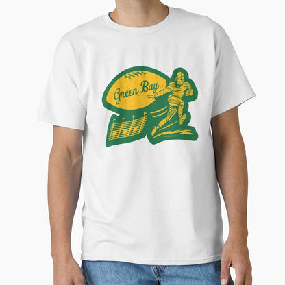 Football Green Bay Packers Yellow Green T-Shirt - Graphic Print Men Women - T-Shirt, Sweatshirt, Hoodie