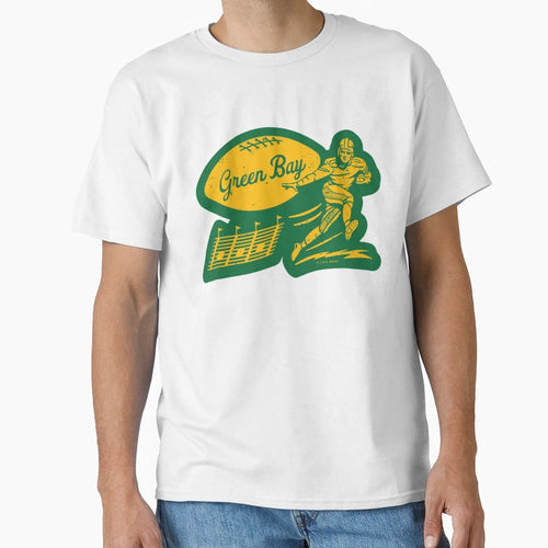 Football Green Bay Packers Yellow Green T-Shirt - Graphic Print Men Women - T-Shirt, Sweatshirt, Hoodie