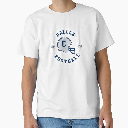 Dallas Football Badge T-Shirt - Graphic Print Unisex - T-Shirt, Sweatshirt, Hoodie
