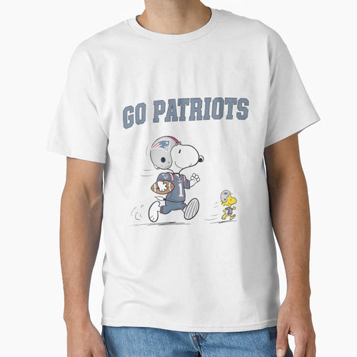 Snoopy Go Patriots Football Fan Gear T-Shirt - Graphic Print Men Women - T-Shirt, Sweatshirt, Hoodie