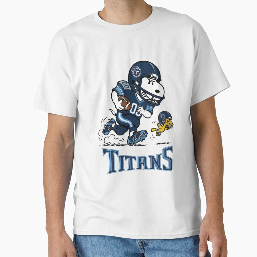 Snoopy Tennessee Titans Football T-Shirt - Minimalist Print Men Women - T-Shirt, Sweatshirt, Hoodie