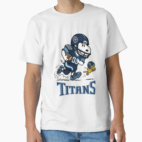 Snoopy Tennessee Titans Football T-Shirt - Minimalist Print Men Women - T-Shirt, Sweatshirt, Hoodie