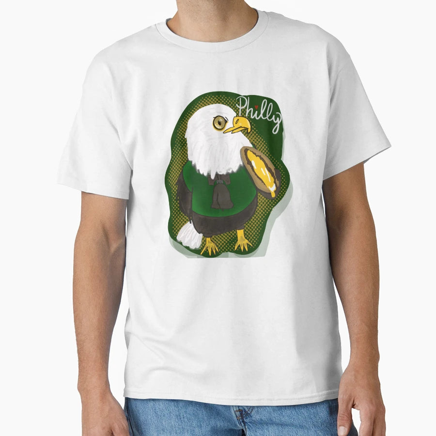 Philadelphia Eagle Cheesesteak T-Shirt - Aesthetic Graphic Unisex - T-Shirt, Sweatshirt, Hoodie