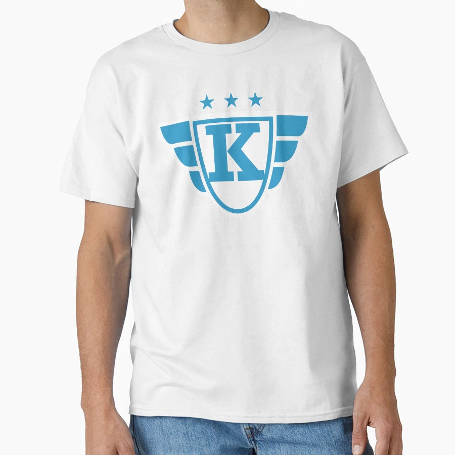 Superhero Letter K Stars And T-Shirt - Casual Everyday Wear for Adults - T-Shirt, Sweatshirt, Hoodie