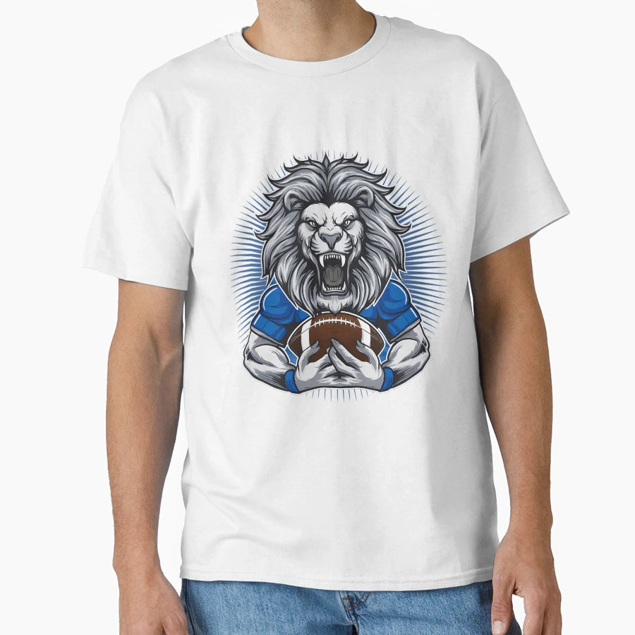 Detroit Lions Fierce Football Beast T-Shirt - Streetwear Style for Adults - T-Shirt, Sweatshirt, Hoodie