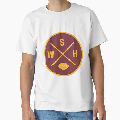 Washington Football Wsh Outline T-Shirt - Minimalist Print Men Women - T-Shirt, Sweatshirt, Hoodie