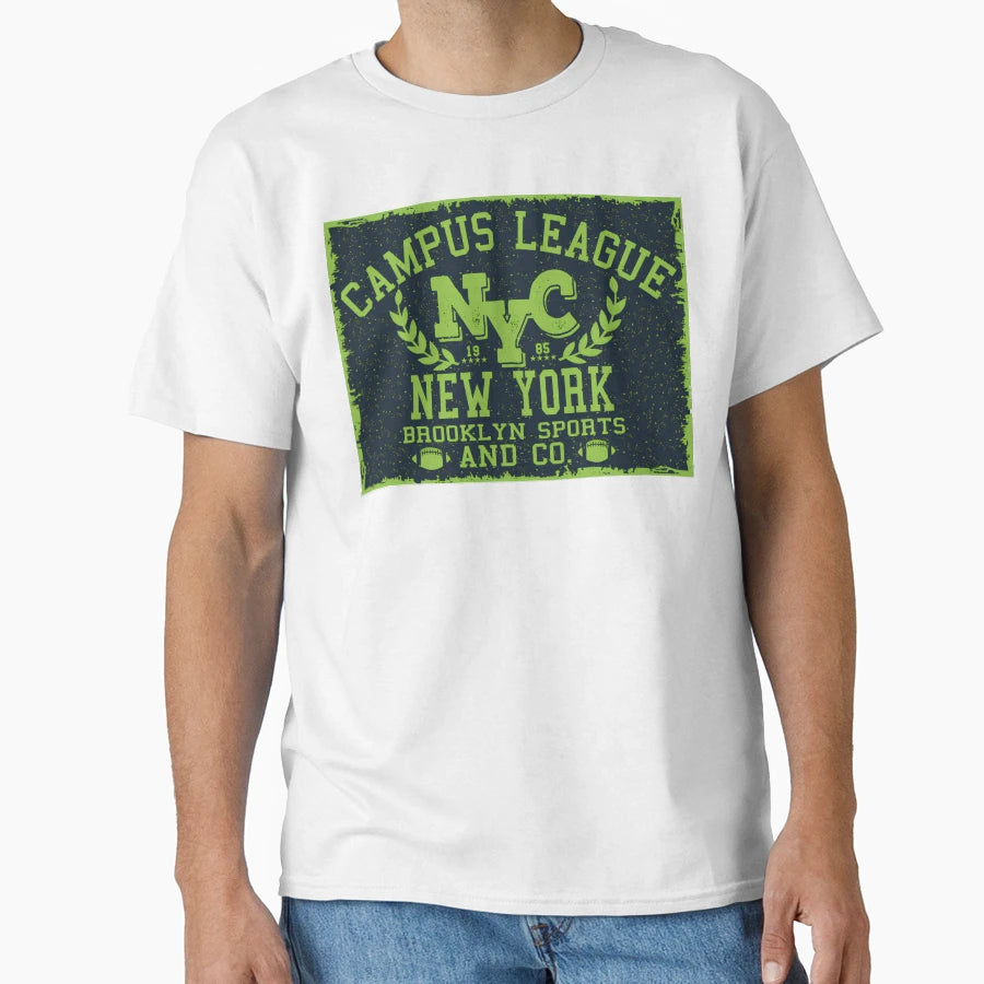 League Campus T-Shirt - Aesthetic Graphic for Adults - T-Shirt, Sweatshirt, Hoodie