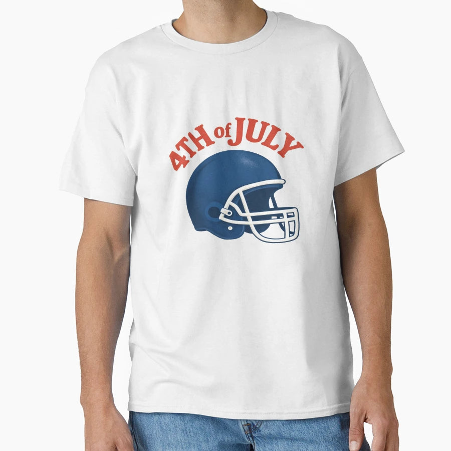 4Th July Football T-Shirt - Graphic Print for Adults - T-Shirt, Sweatshirt, Hoodie