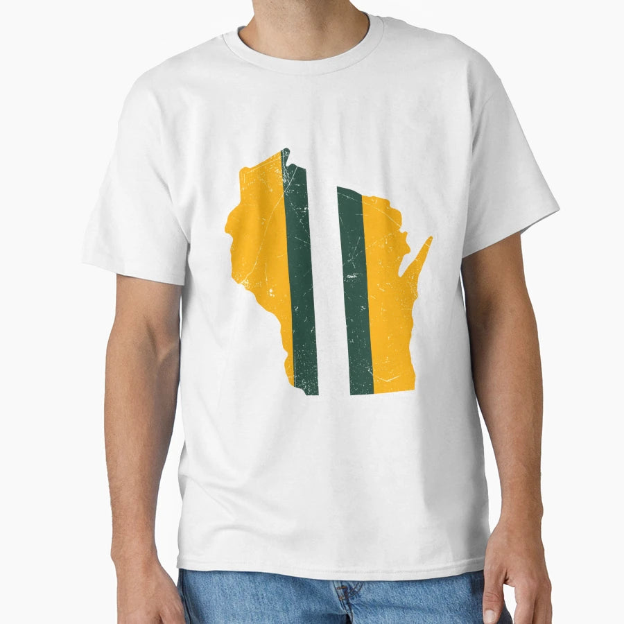 Wisconsin Helmet T-Shirt - Graphic Print for Adults - T-Shirt, Sweatshirt, Hoodie