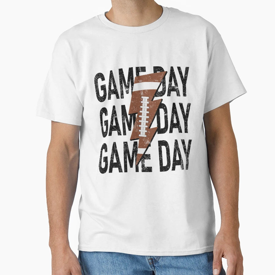 Game Day Football American Football Sport T-Shirt - Graphic Print Unisex - T-Shirt, Sweatshirt, Hoodie