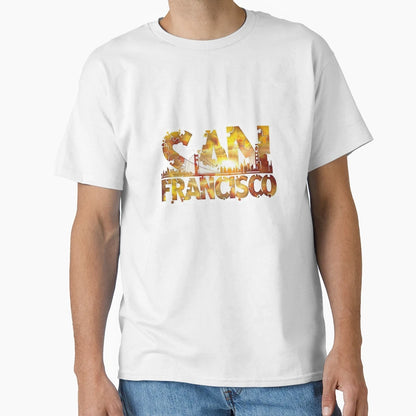 San Francisco Golden Puzzle Pop T-Shirt - Custom Art Print Men Women - T-Shirt, Sweatshirt, Hoodie