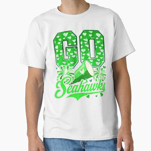 Sea Hawks High School Spirit Go Sea Hawks T-Shirt - Novelty Apparel Unisex - T-Shirt, Sweatshirt, Hoodie