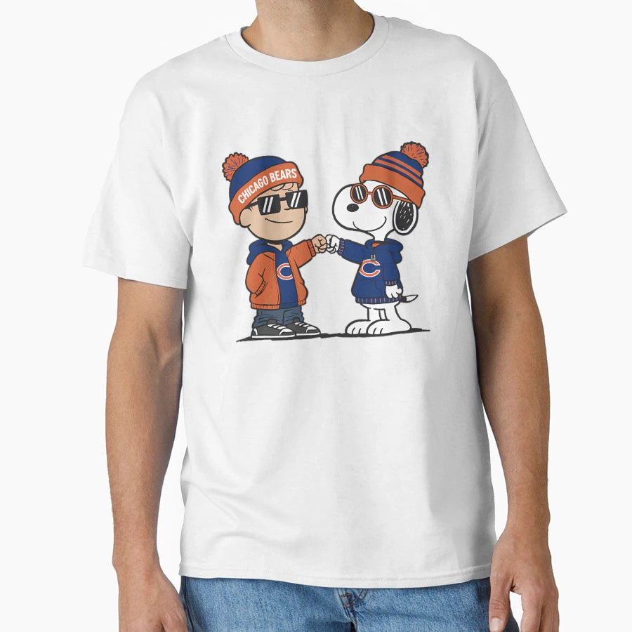 Snoopy Chicago Bears T-Shirt - Fun Novelty Design Unisex - T-Shirt, Sweatshirt, Hoodie