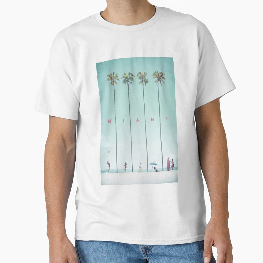 Miami Florida T-Shirt - Custom Art Print for Adults - T-Shirt, Sweatshirt, Hoodie