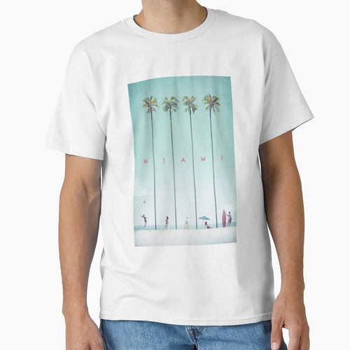 Miami Florida T-Shirt - Custom Art Print for Adults - T-Shirt, Sweatshirt, Hoodie