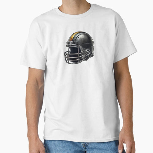 Pittsburgh Steelers Helmet T-Shirt - Custom Art Print Men Women - T-Shirt, Sweatshirt, Hoodie