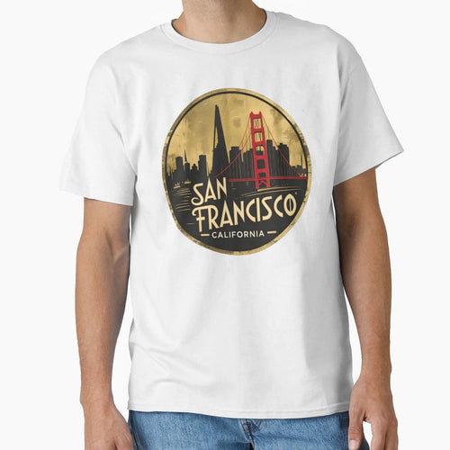San Francisco California T-Shirt - Unique Graphic for Adults - T-Shirt, Sweatshirt, Hoodie