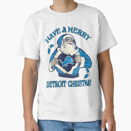 Have Merry Detroit Lions Holiday T-Shirt - Casual Everyday Wear Unisex - T-Shirt, Sweatshirt, Hoodie