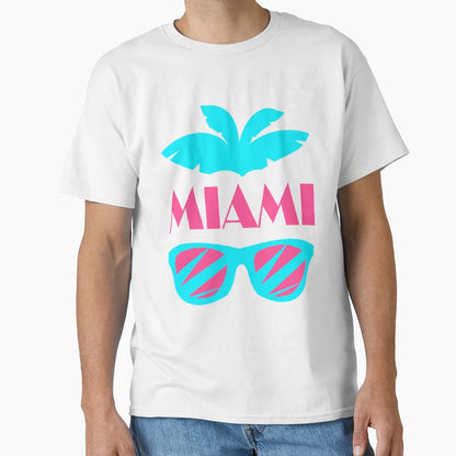 Miami Beach State Mind Vacation Holiday 90S T-Shirt - Graphic Print Unisex - T-Shirt, Sweatshirt, Hoodie