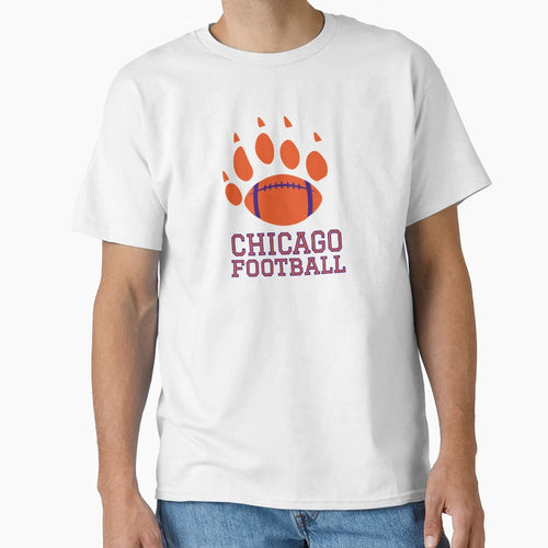 Chicago Football T-Shirt - Trendy Graphic Men Women - T-Shirt, Sweatshirt, Hoodie