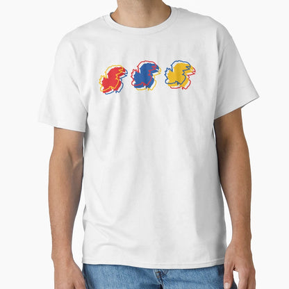 Ku Jayhawks Pattern White T-Shirt - Graphic Print for Adults - T-Shirt, Sweatshirt, Hoodie