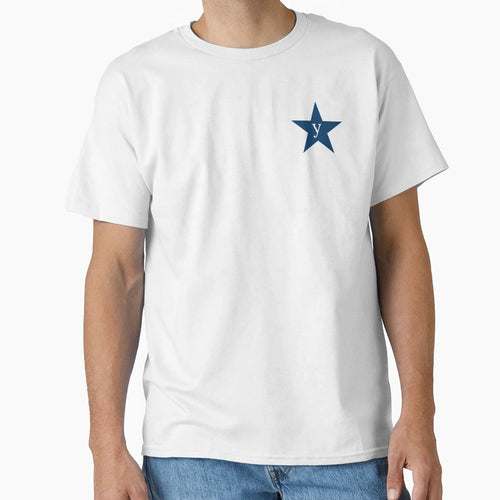 Star Initial Monogram Y Navy T-Shirt - Trendy Graphic for Adults - T-Shirt, Sweatshirt, Hoodie