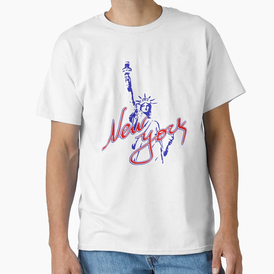 New York Lady Liberty T-Shirt - Custom Art Print Men Women - T-Shirt, Sweatshirt, Hoodie