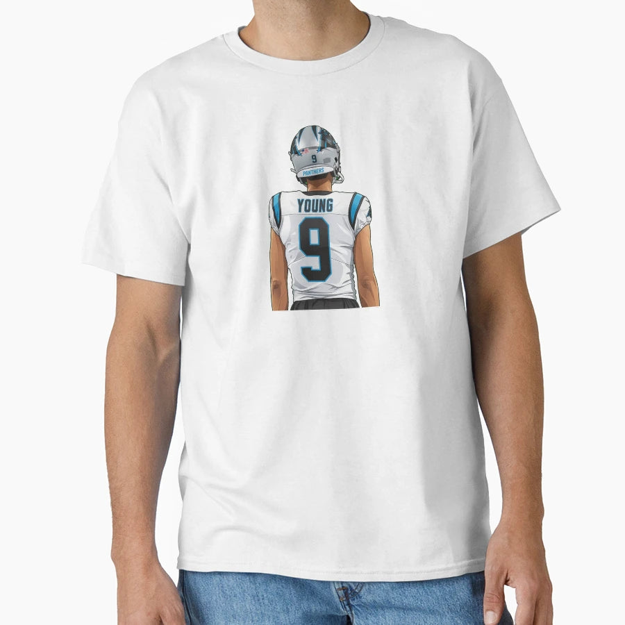 Bryce Young 9 Standing Back T-Shirt - Custom Art Print Unisex - T-Shirt, Sweatshirt, Hoodie