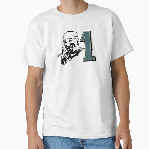 Hurts Number 1 Philly Football T-Shirt - Custom Art Print Men Women - T-Shirt, Sweatshirt, Hoodie