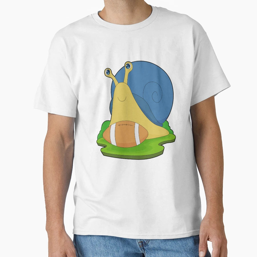 Snail American Football Sports T-Shirt - Streetwear Style for Adults - T-Shirt, Sweatshirt, Hoodie
