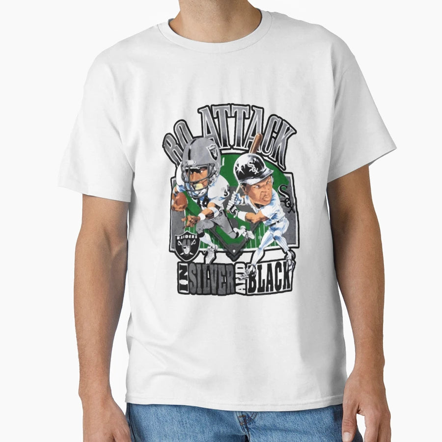 Bo Attack Silver And Black Chibi T-Shirt - Custom Art Print Men Women - T-Shirt, Sweatshirt, Hoodie