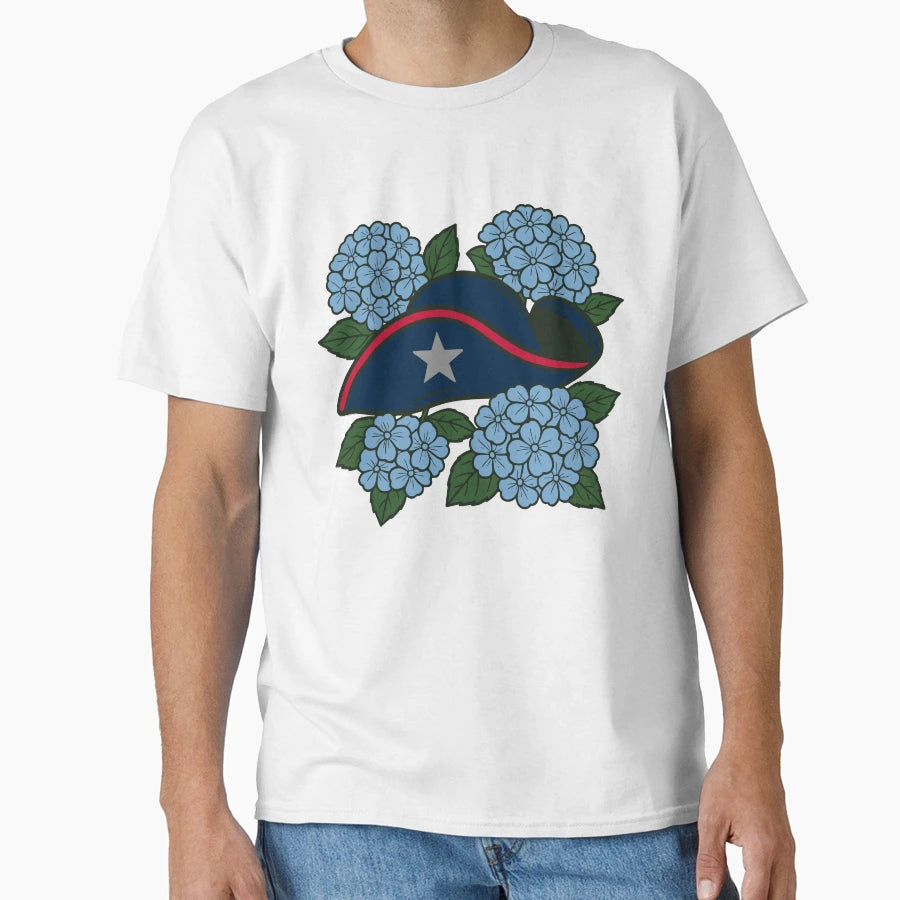 New England Patriots X Hydrangea T-Shirt - Graphic Print Men Women - T-Shirt, Sweatshirt, Hoodie