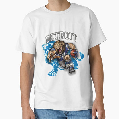 Detroit Football 8 T-Shirt - Minimalist Print for Adults - T-Shirt, Sweatshirt, Hoodie