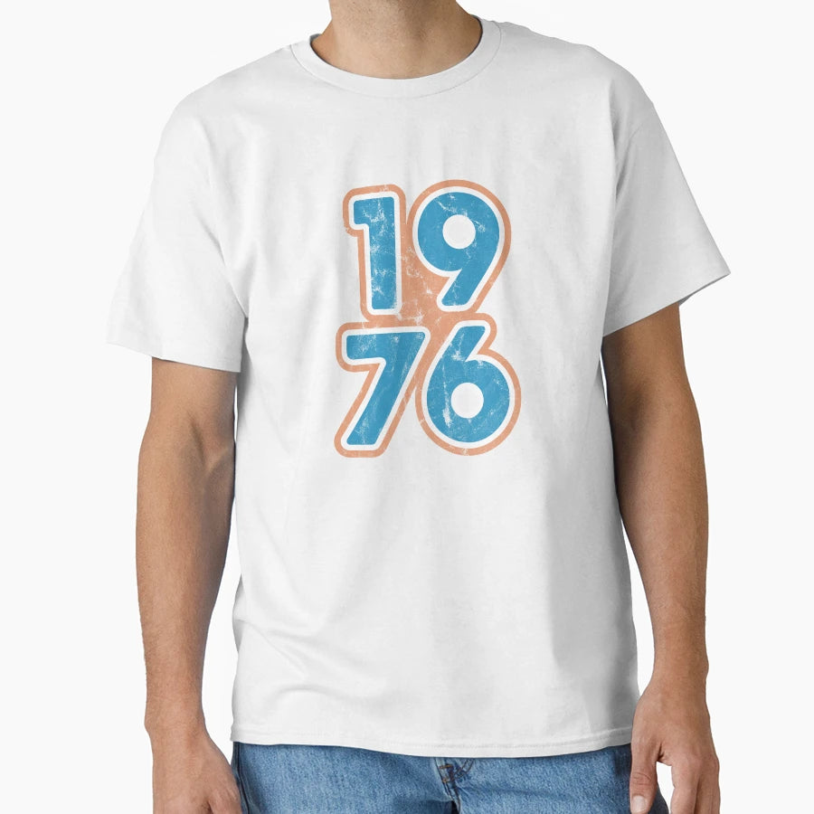 1976 Birthyear T-Shirt - Aesthetic Graphic Unisex - T-Shirt, Sweatshirt, Hoodie