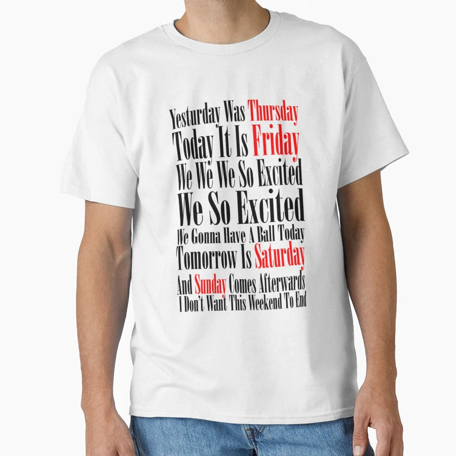 Rebecca Black Friday 1 T-Shirt - Minimalist Print for Adults - T-Shirt, Sweatshirt, Hoodie