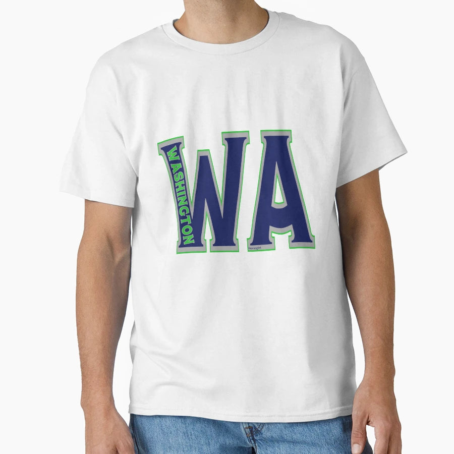 Abbreviated Washington T-Shirt - Novelty Apparel Unisex - T-Shirt, Sweatshirt, Hoodie