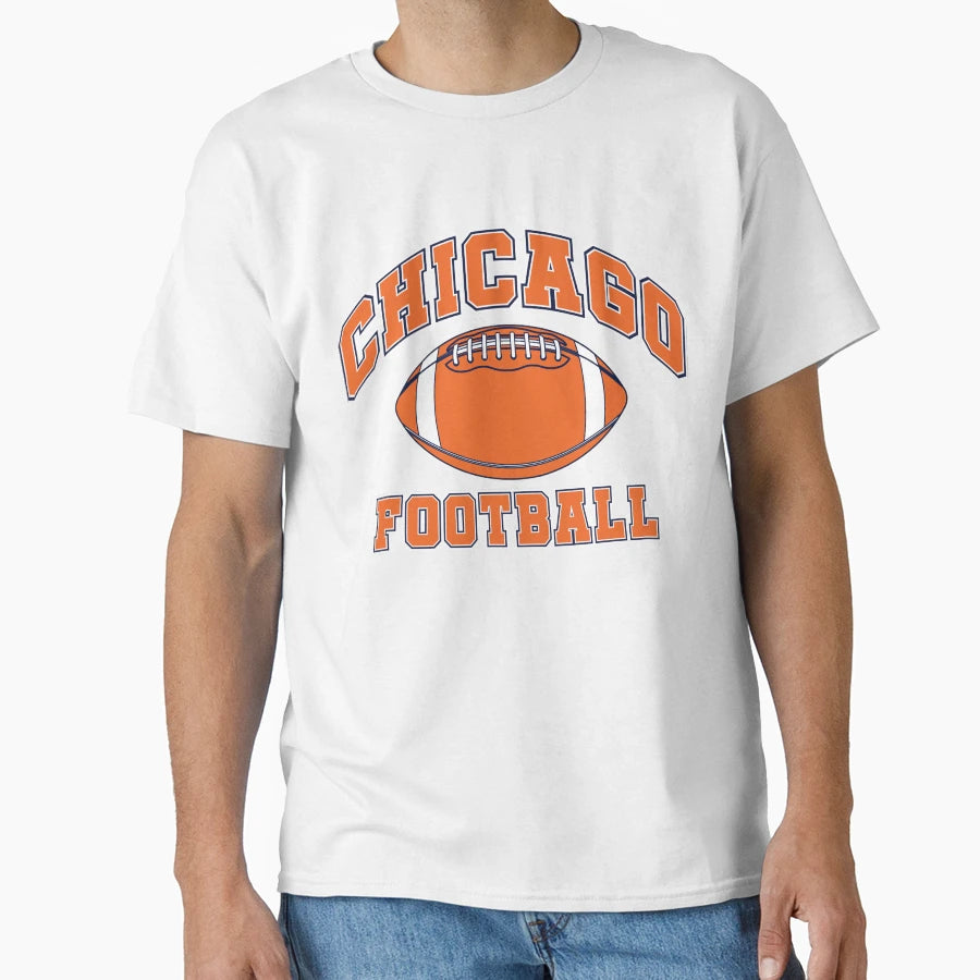 Chicago Football T-Shirt - Unique Graphic Unisex - T-Shirt, Sweatshirt, Hoodie