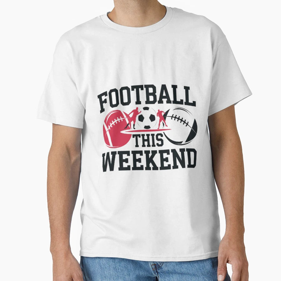 Football This Weekend Bold Modern T-Shirt - Unique Graphic for Adults - T-Shirt, Sweatshirt, Hoodie