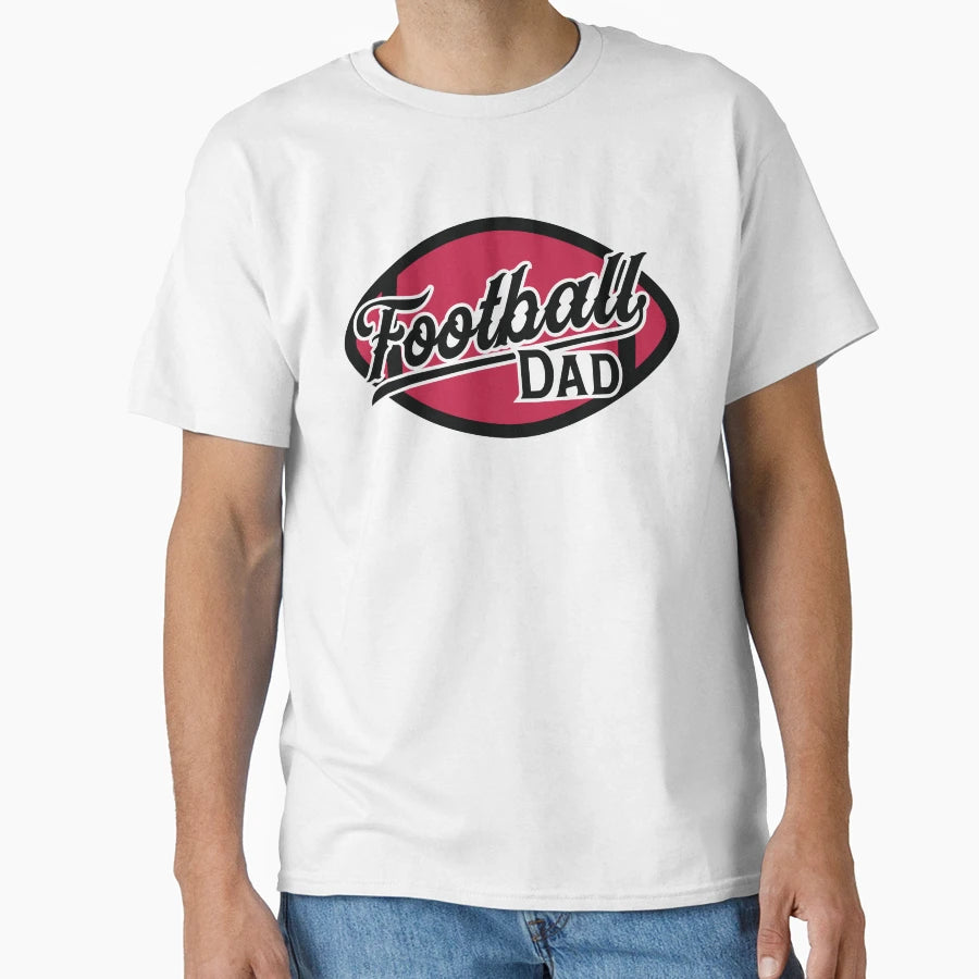 American Football Dad Game Day T-Shirt - Aesthetic Graphic Unisex - T-Shirt, Sweatshirt, Hoodie