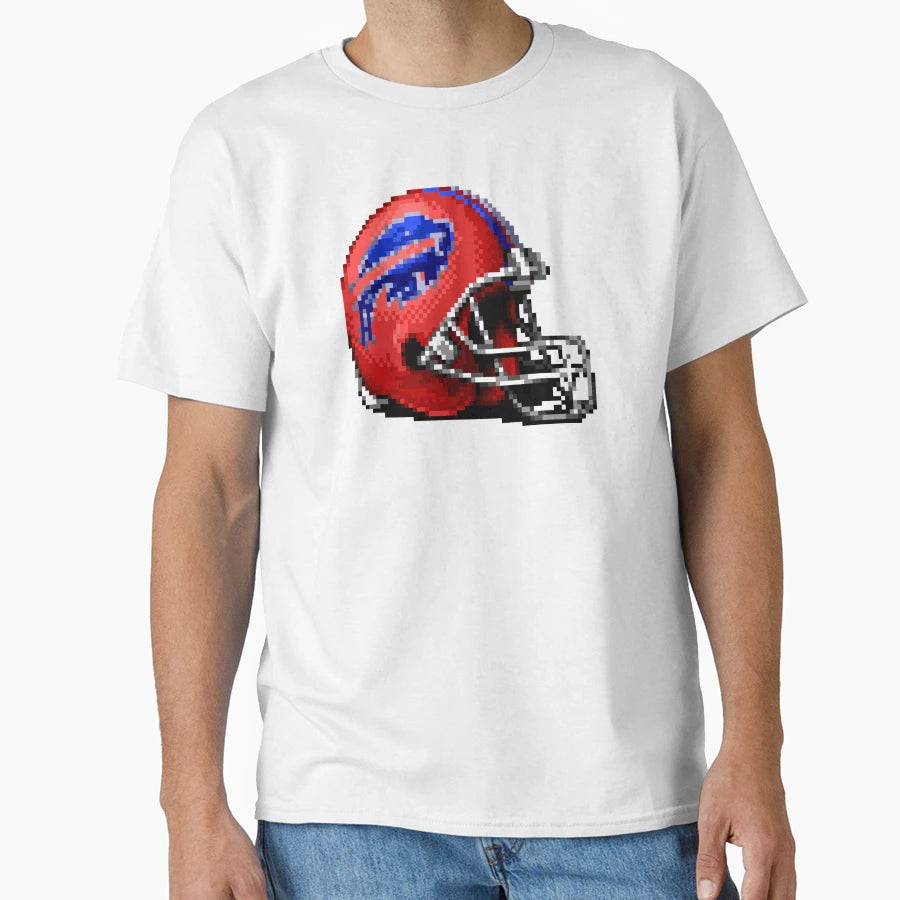 Bills Helmet Sprite T-Shirt - Minimalist Print Men Women - T-Shirt, Sweatshirt, Hoodie