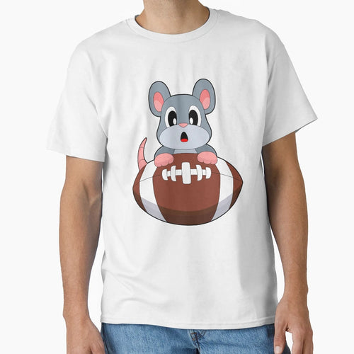 Mouse American Football T-Shirt - Unique Graphic Men Women - T-Shirt, Sweatshirt, Hoodie