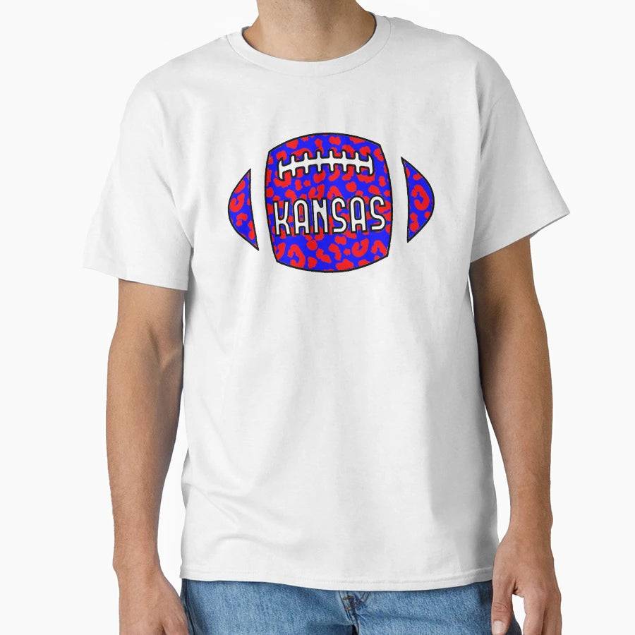 Kansas Football T-Shirt - Graphic Print Unisex - T-Shirt, Sweatshirt, Hoodie